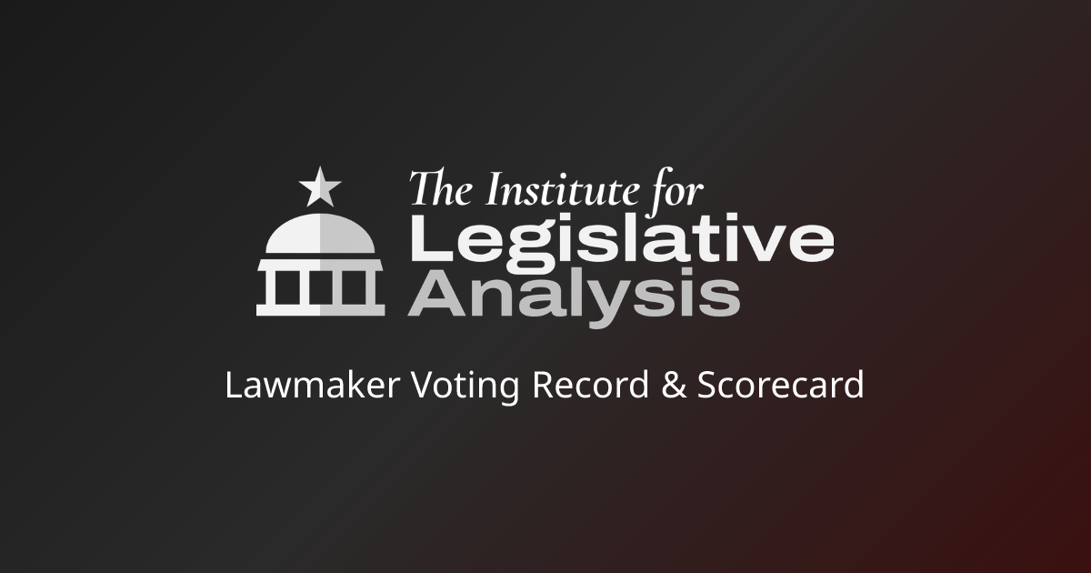 Rep. Brandon Gill Voting Record & Scorecard | Center for Healthcare ...